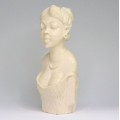 distins bust de dama africana. scuptura in fildes. Nigeria